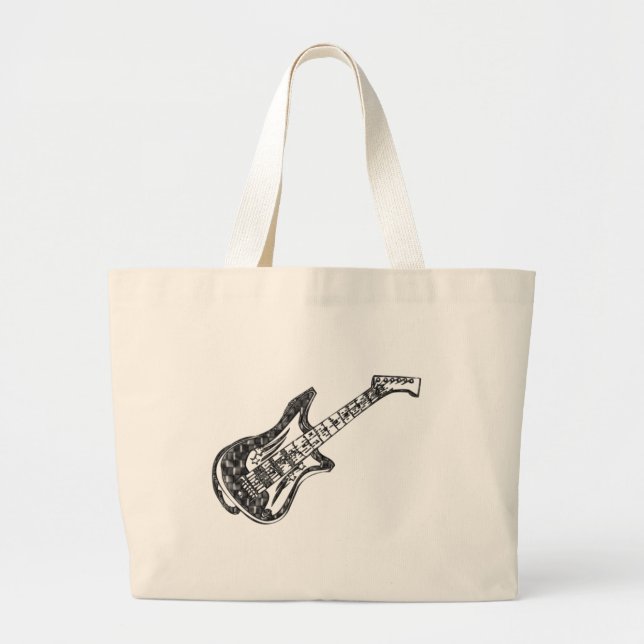 Bolsa Tote Grande Guitarra Elétrica (Frente)