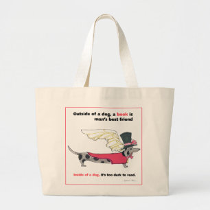 Bolsa Tote Grande Gulliver Dapple o anjo do livro de Doxie