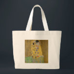 Bolsa Tote Grande Gustav Klimt "O Beijo"<br><div class="desc">A obra-prima de Gustav Klimt: "O Beijo". "O Beijo", criado pelo pintor austríaco Gustav Klimt. É considerado o trabalho mais famoso dele. Ele a pintou entre os anos de 1907 e 1908, que foram o ponto alto de seu "Período do Ouro", quando pintou uma série de obras utilizando a folha...</div>