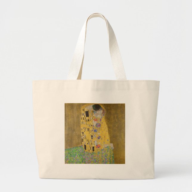 Bolsa Tote Grande Gustav Klimt "O Beijo" (Frente)