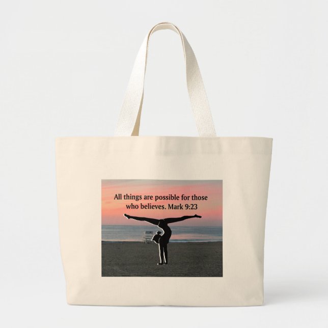 BOLSA TOTE GRANDE GYMNAST PREENCHIDA PELA FAITH (Frente)