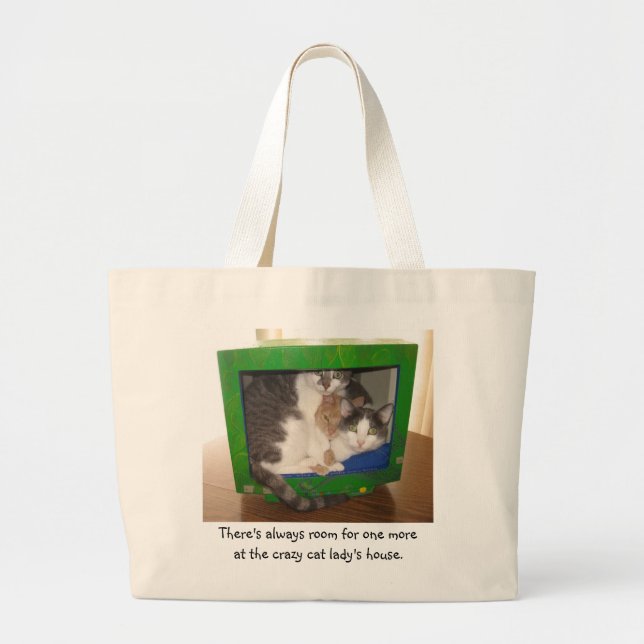 Bolsa Tote Grande Há sempre uma sala para uma mais (Frente)