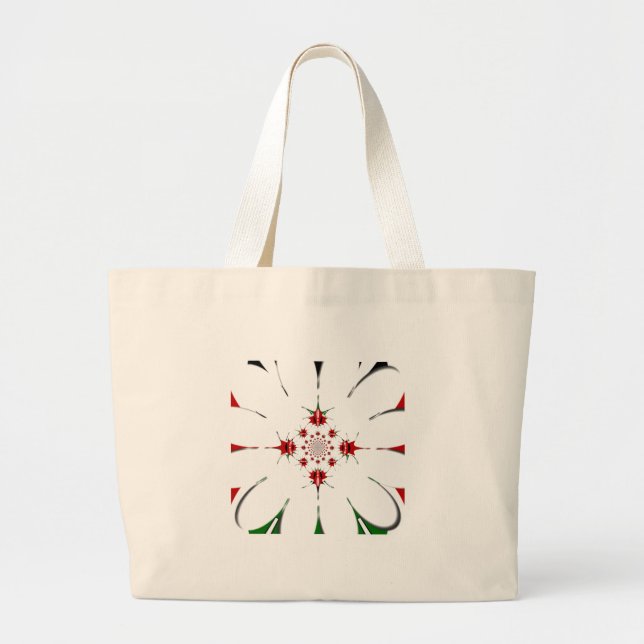 BOLSA TOTE GRANDE HAKUNA MATATA VERMELHO VERDE (Frente)
