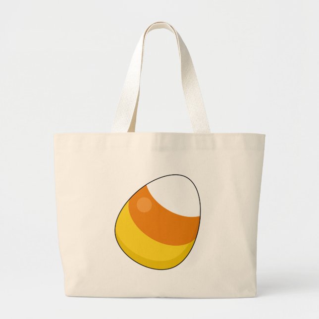 Bolsa Tote Grande Halloween Candy Corn (Frente)