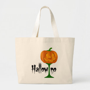 Bolsa Tote Grande Halloween Halloween De Vidro De Pumpkin