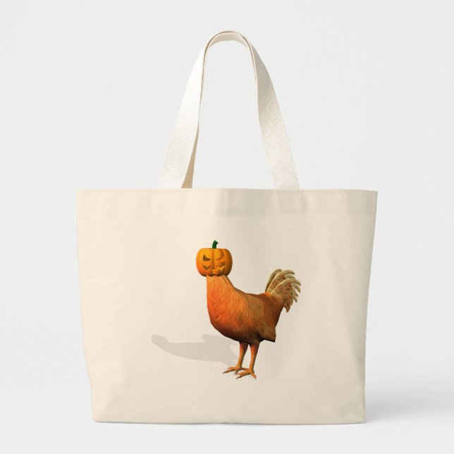 Bolsa Tote Grande Halloween Rooster (Frente)