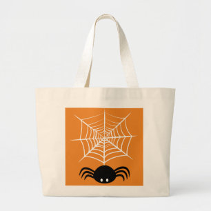 Bolsa Tote Grande Halloween Spider Web
