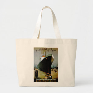 Bolsa Tote Grande Hamburg-Amerika Line