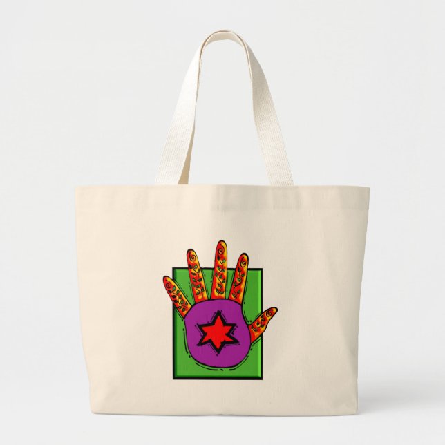 Bolsa Tote Grande Hamsa (Frente)