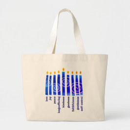 Bolsa Tote Grande HANUKKAH Fruta espiritual Christian