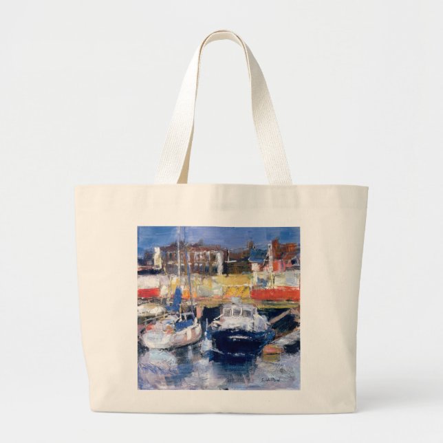 Bolsa Tote Grande Harbour View do Lowestoft (Frente)