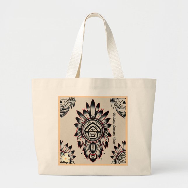 Bolsa Tote Grande "Harmonia em Design" (Frente)