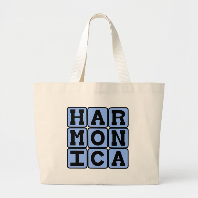 Bolsa Tote Grande Harmônica, Instrumento Musical (Frente)