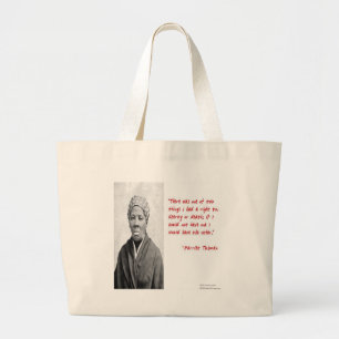 Bolsa Tote Grande Harriet Tubman "Liberdade Ou Morte" Cita Presentes