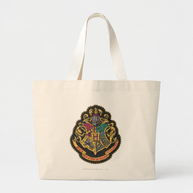Bolsa Tote Grande Harry Potter | Brasão de Hogwarts (Frente)
