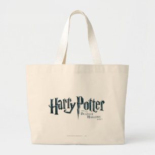 Bolsa Tote Grande Harry Potter e o logotipo da "Deathly Hallow" 1 2