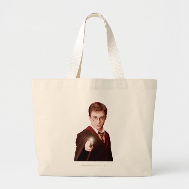 Bolsa Tote Grande Harry Potter Points Wand (Frente)