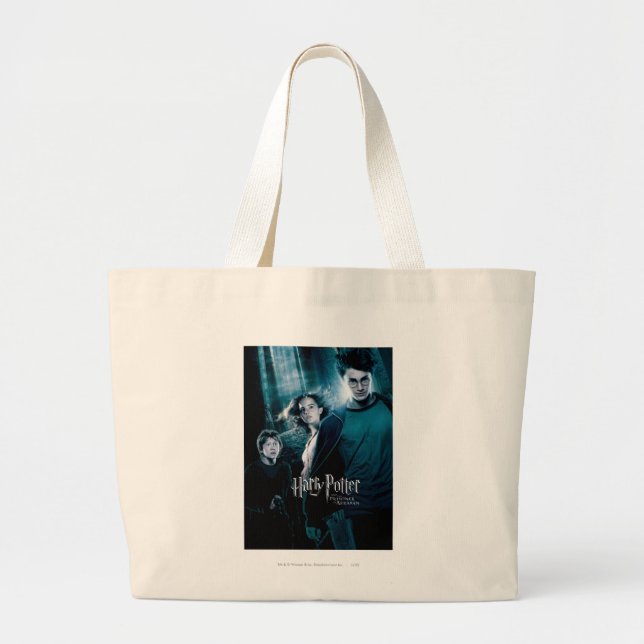 Bolsa Tote Grande Harry Potter Ron Hermione Em Floresta (Frente)