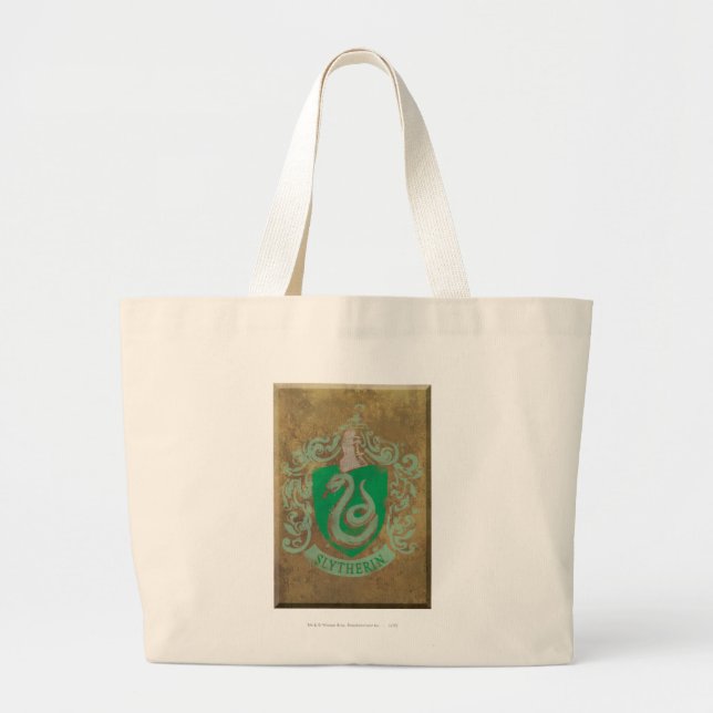 Bolsa Tote Grande Harry Potter | Slytherin Vintage (Frente)