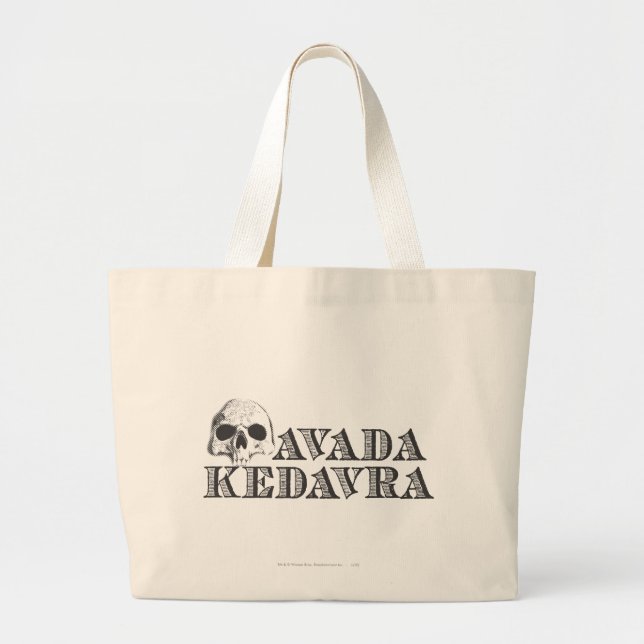 Bolsa Tote Grande Harry Potter Spell | Avada Kedavra (Frente)