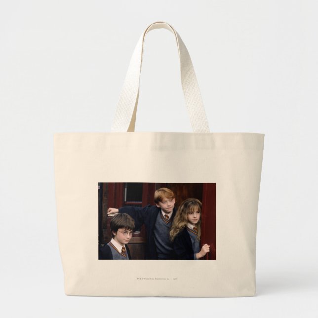 Bolsa Tote Grande Harry, Ron e Hermione (Frente)