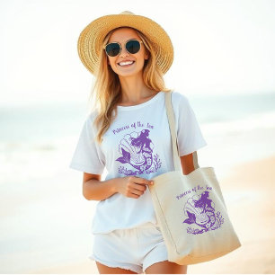 Bolsa Tote Grande Havaiana Sereia-Princesa do Mar-Pescador-