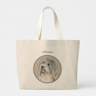 Bolsa Tote Grande Havanese Puppy, havanês, cubano Bichon, Bichon Hav