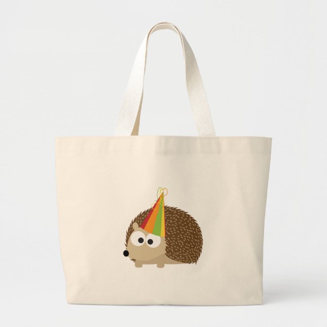 Bolsa Tote Grande hedgehog do partido (Frente)