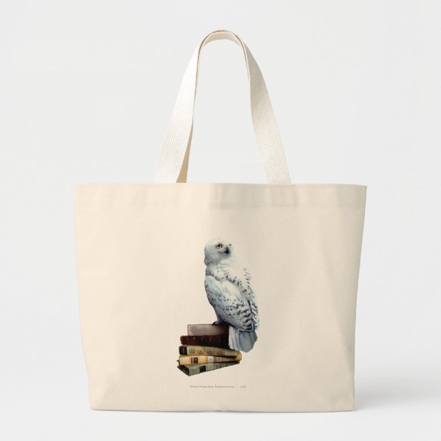 Bolsa Tote Grande Hedwig nos livros (Frente)