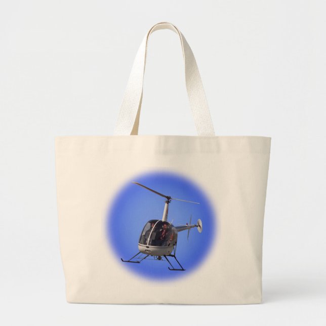 Bolsa Tote Grande Helicóptero Amigável Ao Meio Ambiente Oferece Saco (Frente)