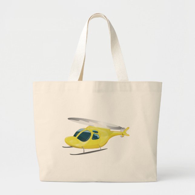Bolsa Tote Grande Helicóptero de Resgate (Frente)