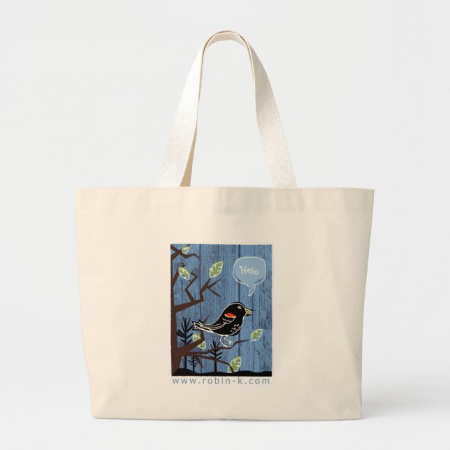 Bolsa Tote Grande Hellobird (Frente)