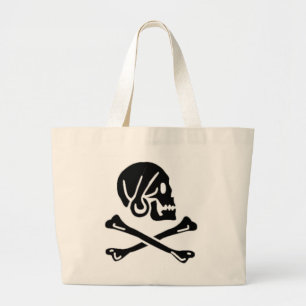 Bolsa Tote Grande Henry cada bandeira de pirata autêntica