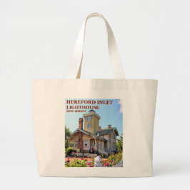 Bolsa Tote Grande Hereford Inlet Lighthouse, New Jersey Tote Bag