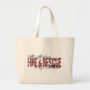 Bolsa Tote Grande Herói do marido - fogo & salvamento