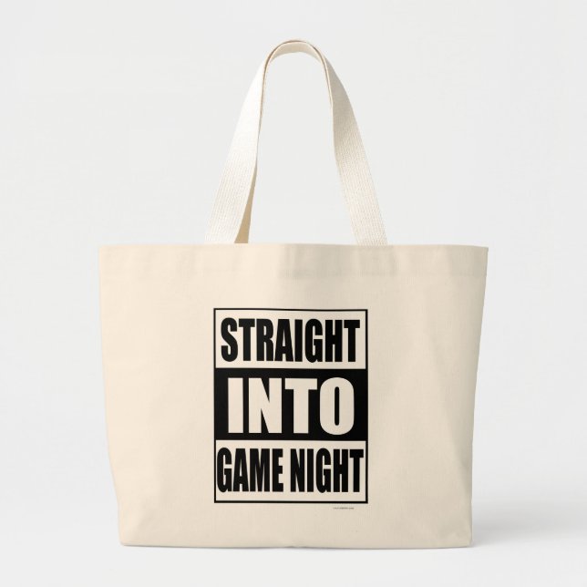 Bolsa Tote Grande Hetero no jogo da noite (Frente)