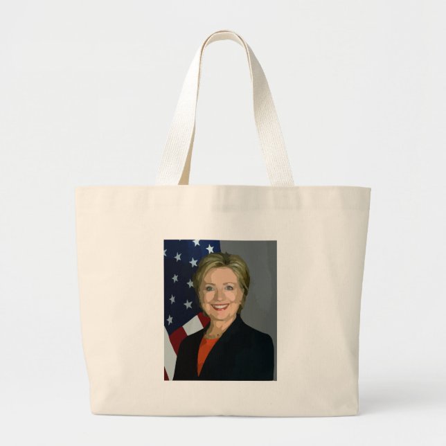 Bolsa Tote Grande hillary clinton (Frente)