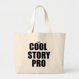 Bolsa Tote Grande História Legal Slogan de Escrita Divertida da Vida