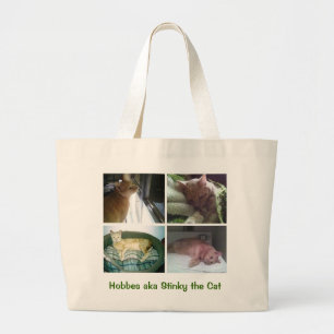 Bolsa Tote Grande Hobbes aka fedido o gato