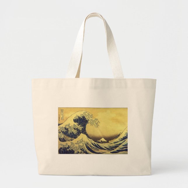Bolsa Tote Grande Hokusai -UKIYOE- (Frente)