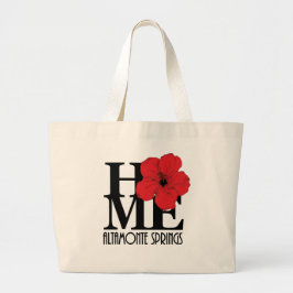 Bolsa Tote Grande HOME Altamonte Primavera Red Hibiscus