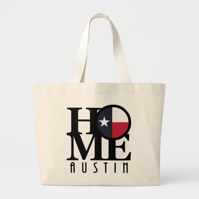 Bolsa Tote Grande HOME Austtin Texas (Frente)