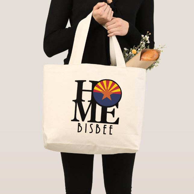 Bolsa Tote Grande HOME Bisbee Arizona (Frente (produto))