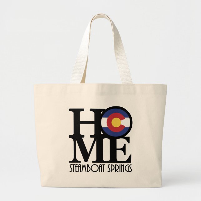 Bolsa Tote Grande HOME Steamboat Primaveras Colorado (Frente)