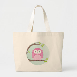 Bolsa Tote Grande HOME SWEET HOME : Coruja em uma árvore 3