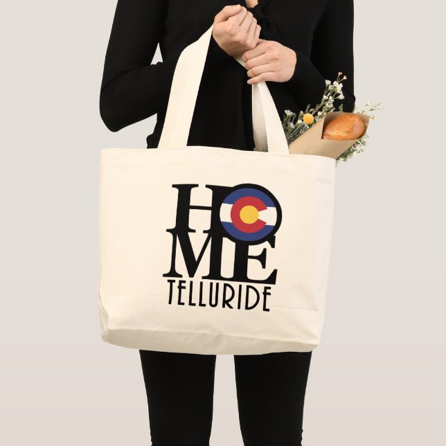 Bolsa Tote Grande HOME Telluride Colorado (Frente (produto))