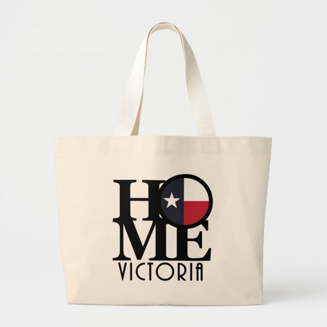 Bolsa Tote Grande HOME Victoria Texas (Frente)