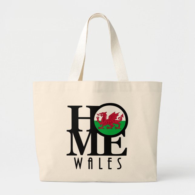 Bolsa Tote Grande HOME Wales (Frente)