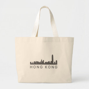 Bolsa Tote Grande Hong Kong Gift HK Skyline Gpresente