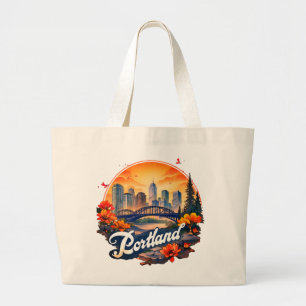 Bolsa Tote Grande Horizonte de Portland Oregon